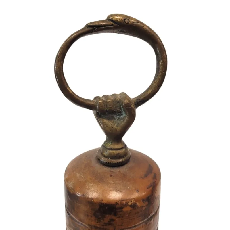 Sale Pamono Bamboo and Bronze Pepper Shaker