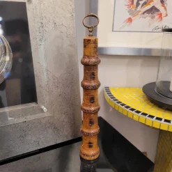 Sale Pamono Bamboo and Bronze Pepper Shaker