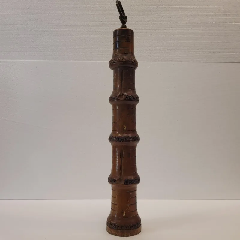 Sale Pamono Bamboo and Bronze Pepper Shaker