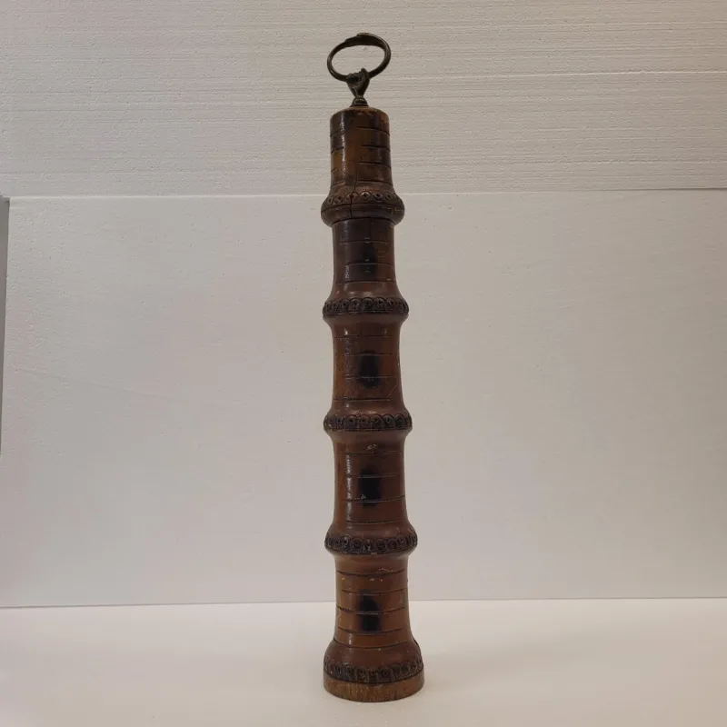 Sale Pamono Bamboo and Bronze Pepper Shaker