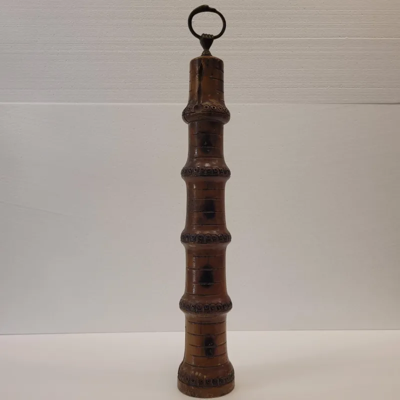 Sale Pamono Bamboo and Bronze Pepper Shaker