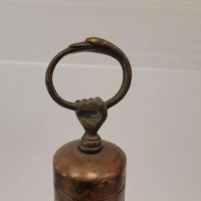 Sale Pamono Bamboo and Bronze Pepper Shaker