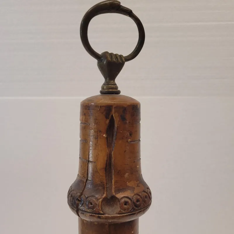 Sale Pamono Bamboo and Bronze Pepper Shaker