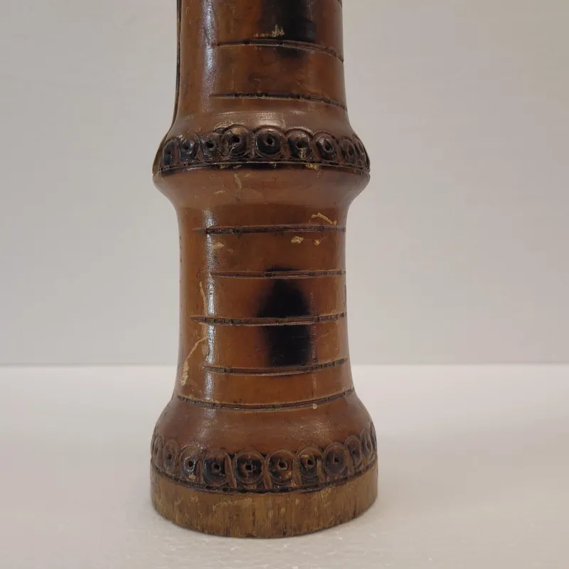 Sale Pamono Bamboo and Bronze Pepper Shaker