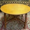 Online Pamono Bamboo and Oak Garden Table