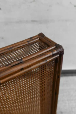 Pamono Bamboo and Vienna Straw Radiator Cover with Leather Binding><noscript><img width=