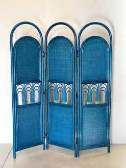 Pamono Bamboo and Wicker Room Divider, 1980s> Room Dividers & Screens