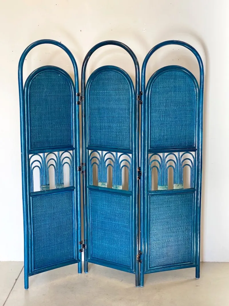Pamono Bamboo and Wicker Room Divider, 1980s> Room Dividers & Screens