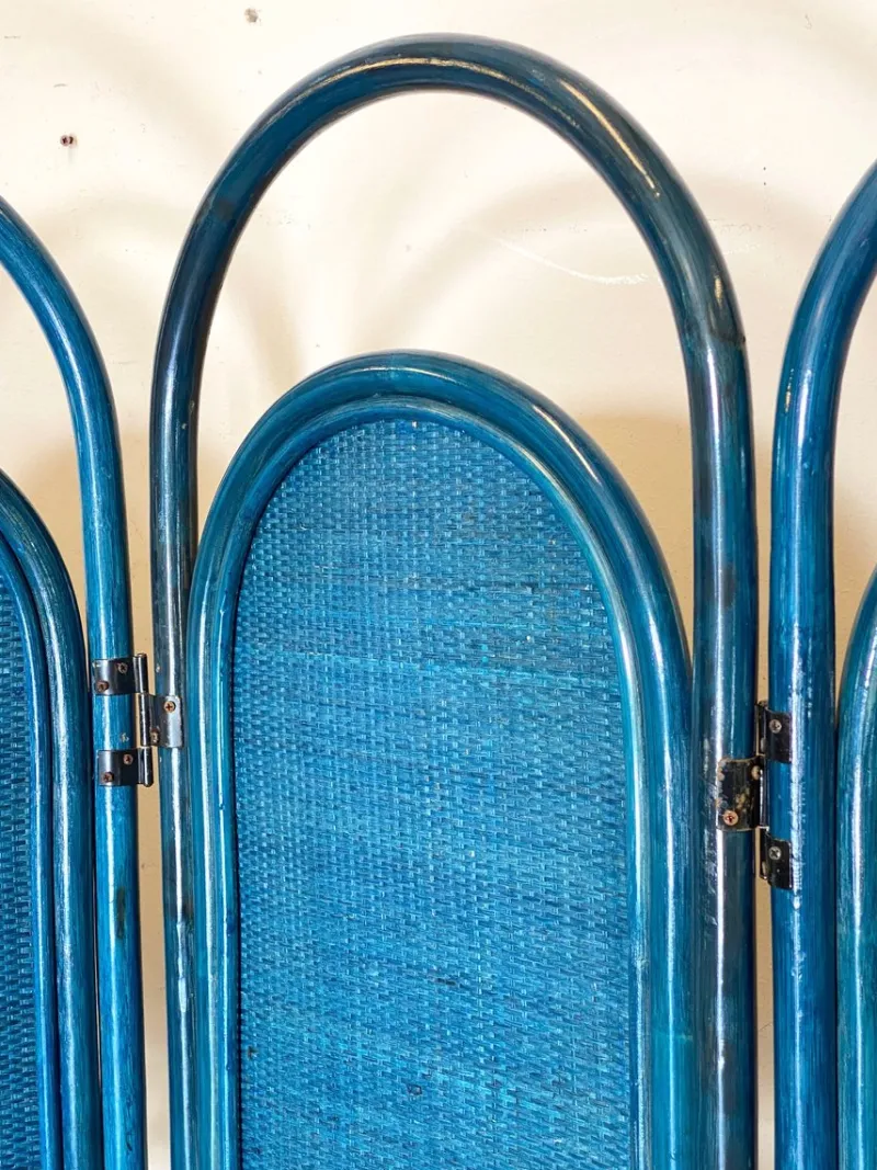 Pamono Bamboo and Wicker Room Divider, 1980s> Room Dividers & Screens