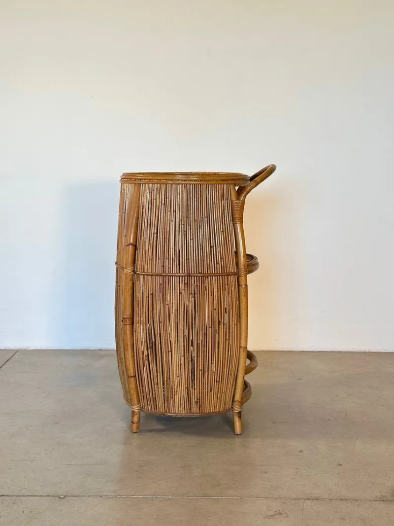 Pamono Bamboo Bar Cabinet, 1970s> Cabinets & Wardrobes