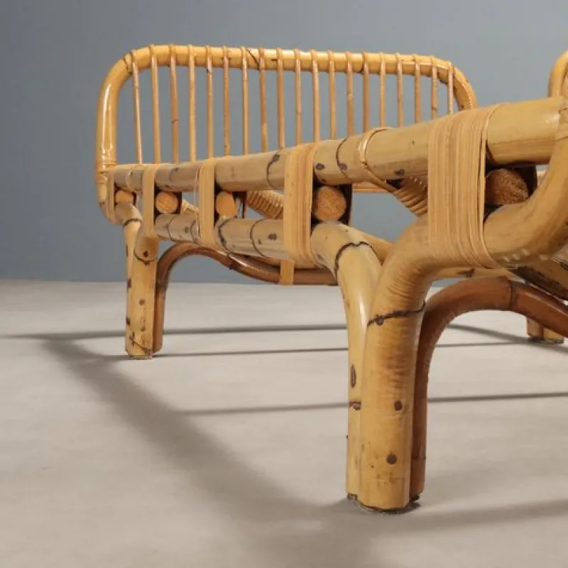 Pamono Bamboo Beds, 1970s, Set of 2> Daybeds & Chaises Lounges