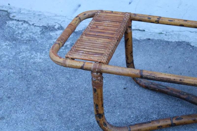 Pamono Bamboo Cocktail Table by Tito Agnoli, 1950s> Garden Tables
