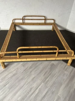 Pamono Bamboo Double Bed> Beds & Bedroom Sets