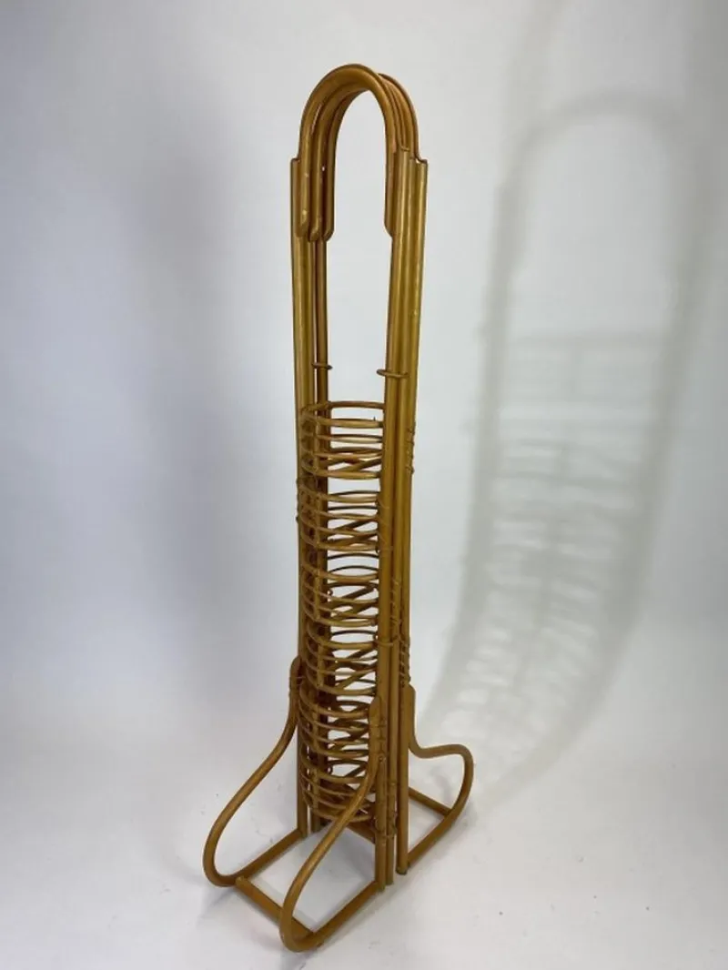 Pamono Bamboo Flower Stand, 1940s> Planters And Jardiniere