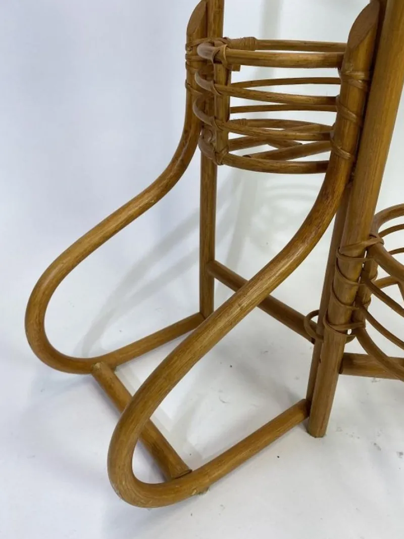 Pamono Bamboo Flower Stand, 1940s> Planters And Jardiniere