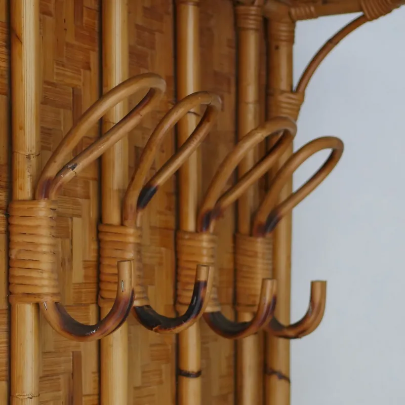 Pamono Bamboo Garment Rack by Franca Helg for Albini, 1960s> Racks, Hooks & Valets