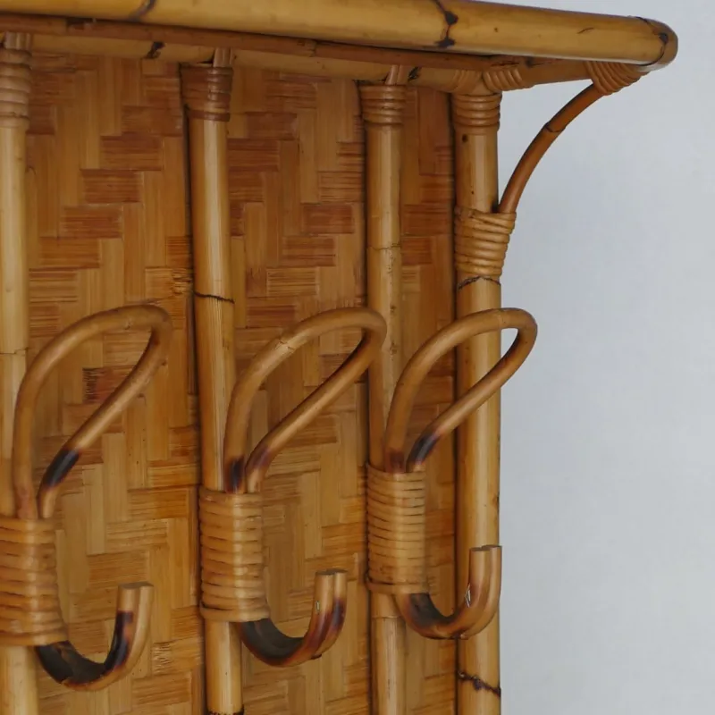 Pamono Bamboo Garment Rack by Franca Helg for Albini, 1960s> Racks, Hooks & Valets
