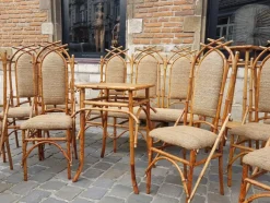 Pamono Bamboo Living Room Set by Giusto Puri Purini, 1950s, Set of 10