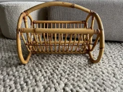 Pamono Bamboo Magazine Rack, 1960s> Magazine Racks