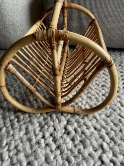 Pamono Bamboo Magazine Rack, 1960s><noscript><img width=