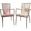 Pamono Bamboo Style Metal Chairs from Doncoc, Italy, 1950s, Set of 2
