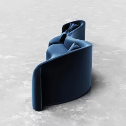 Pamono Baïne Navy Sofa by Jérôme Bugara><noscript><img width=