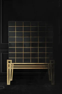 Pamono Bar Cabinet in Brass and Wood><noscript><img width=