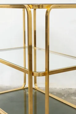Pamono Bar Cart in Gilded Brass from Allegri, Italy, 1960s> Serving Bar Carts & Trolleys