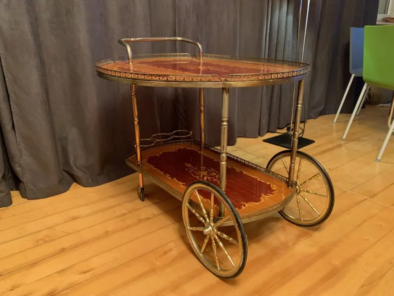 Pamono Bar Cart, 1970s> Serving Bar Carts & Trolleys