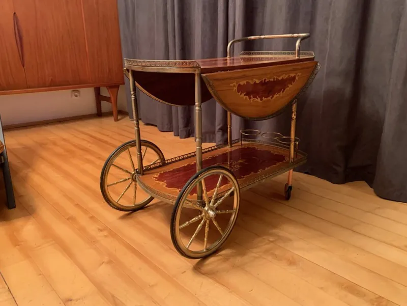 Pamono Bar Cart, 1970s> Serving Bar Carts & Trolleys