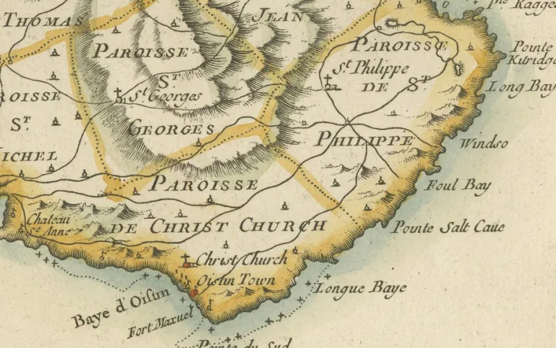 Pamono Barbados Island at the Height of the Plantation Economy, 1759> Wall Decor
