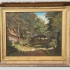 Hot Pamono Barbizon School Artist, Undergrowth Landscape, 19th Century, Oil on Canvas, Framed