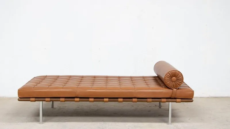 Pamono Barcelona Daybed by Ludwig Mies Van Der Rohe, 1930s> Daybeds & Chaises Lounges