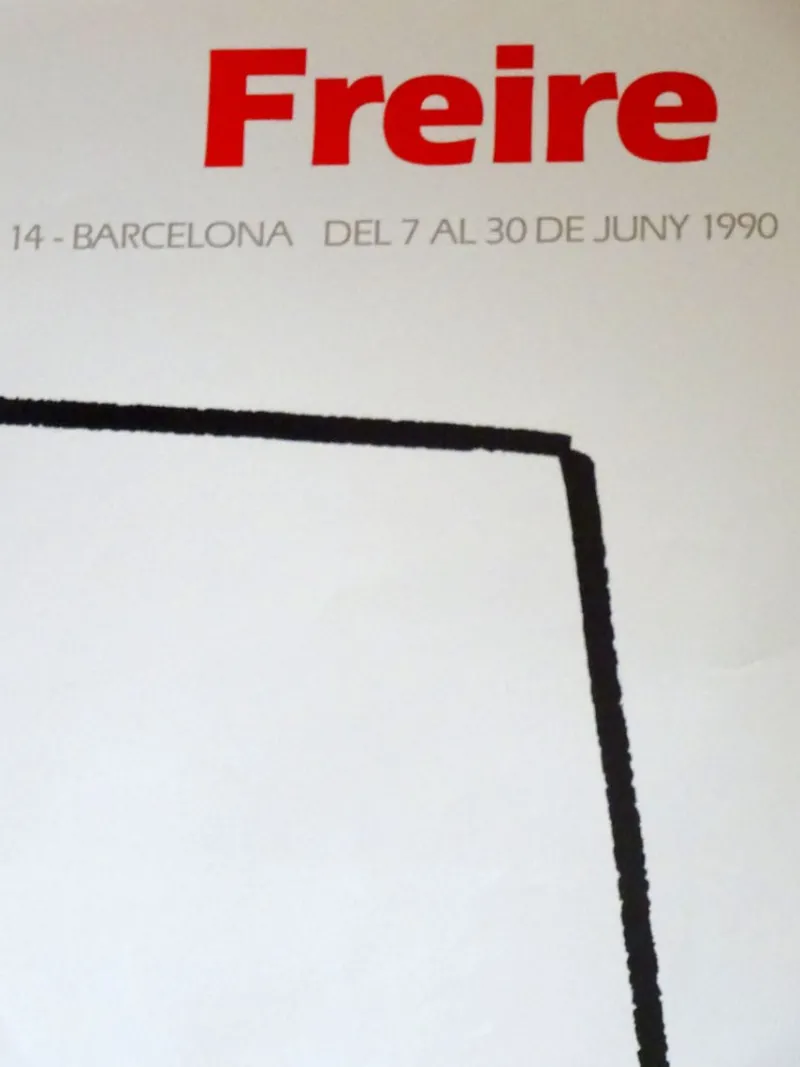 Pamono Barcelona Freire Exhibition Poster, 1970s> Posters