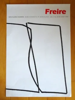 Pamono Barcelona Freire Exhibition Poster, 1970s><noscript><img width=