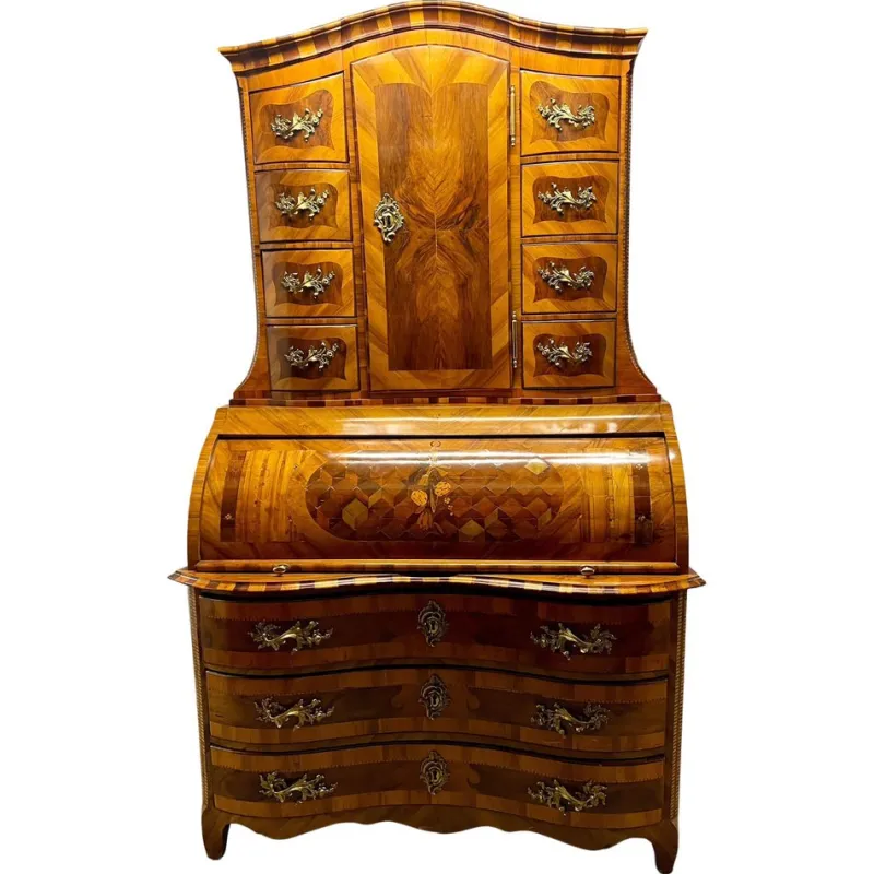 Hot Pamono Baroque Cabinet with Secretary, Germany 1760s-1770s