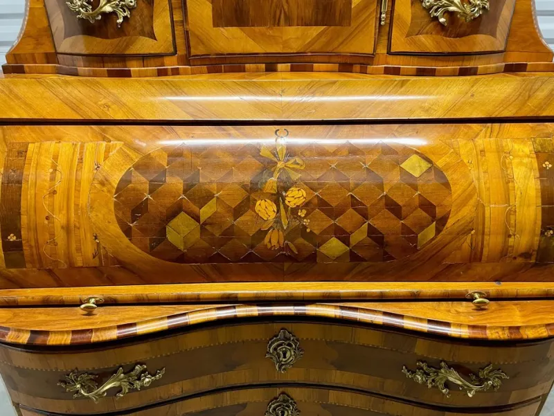 Hot Pamono Baroque Cabinet with Secretary, Germany 1760s-1770s