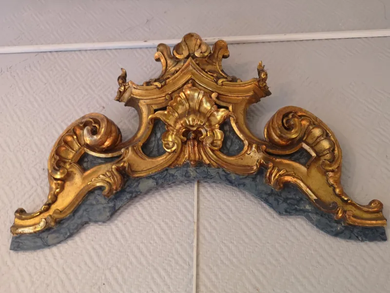 Pamono Baroque Carved Wood Wall Decor Pediment> Architectural Elements
