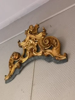 Pamono Baroque Carved Wood Wall Decor Pediment><noscript><img width=