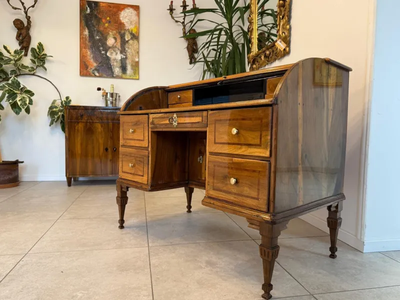 Pamono Baroque Rolling Shutter Secretary, 1780s