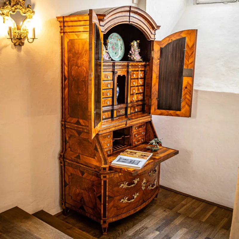 Best Pamono Baroque Secretary, Dresden, Germany, Mid-18th Century