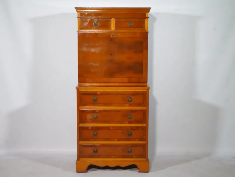 Clearance Pamono Baroque Secretary in Nut Wood, 1960s
