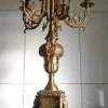 New Pamono Baroque Six-Armed Candleholder in Brass