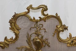 Pamono Baroque Style Bronze Fireplace Screen Guard, 1894><noscript><img width=