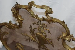 Pamono Baroque Style Bronze Fireplace Screen Guard, 1894><noscript><img width=