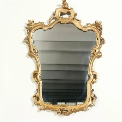 Pamono Baroque Style Console and Mirror Set, 1940s, Set of 2><noscript><img width=