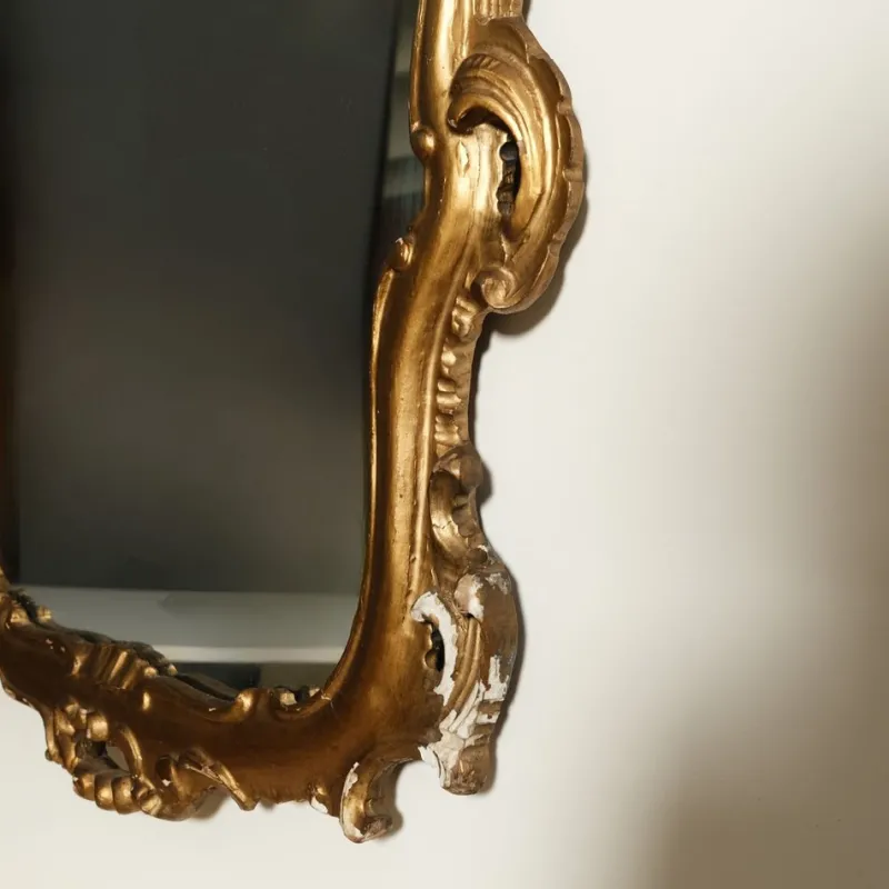 Pamono Baroque Style Console and Mirror Set, 1940s, Set of 2> Console Tables