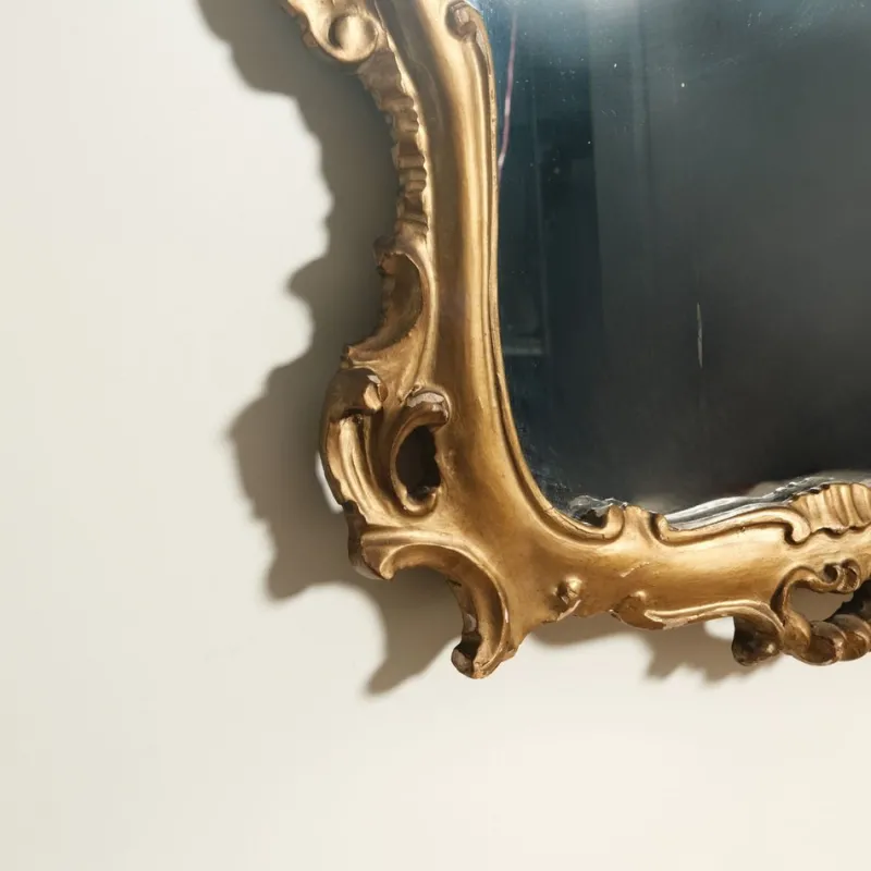 Pamono Baroque Style Console and Mirror Set, 1940s, Set of 2> Console Tables