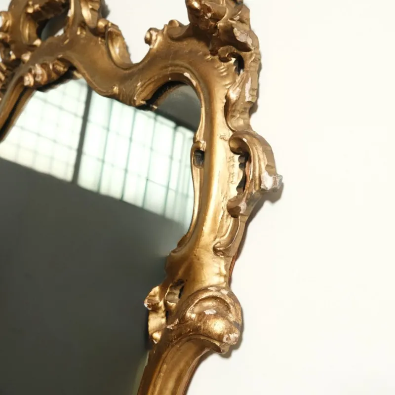 Pamono Baroque Style Console and Mirror Set, 1940s, Set of 2> Console Tables