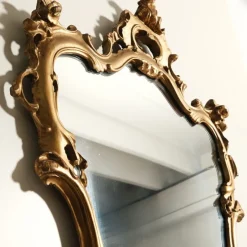 Pamono Baroque Style Console and Mirror Set, 1940s, Set of 2><noscript><img width=